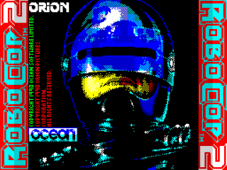 RoboCop 2 title screen for ZX Spectrum
